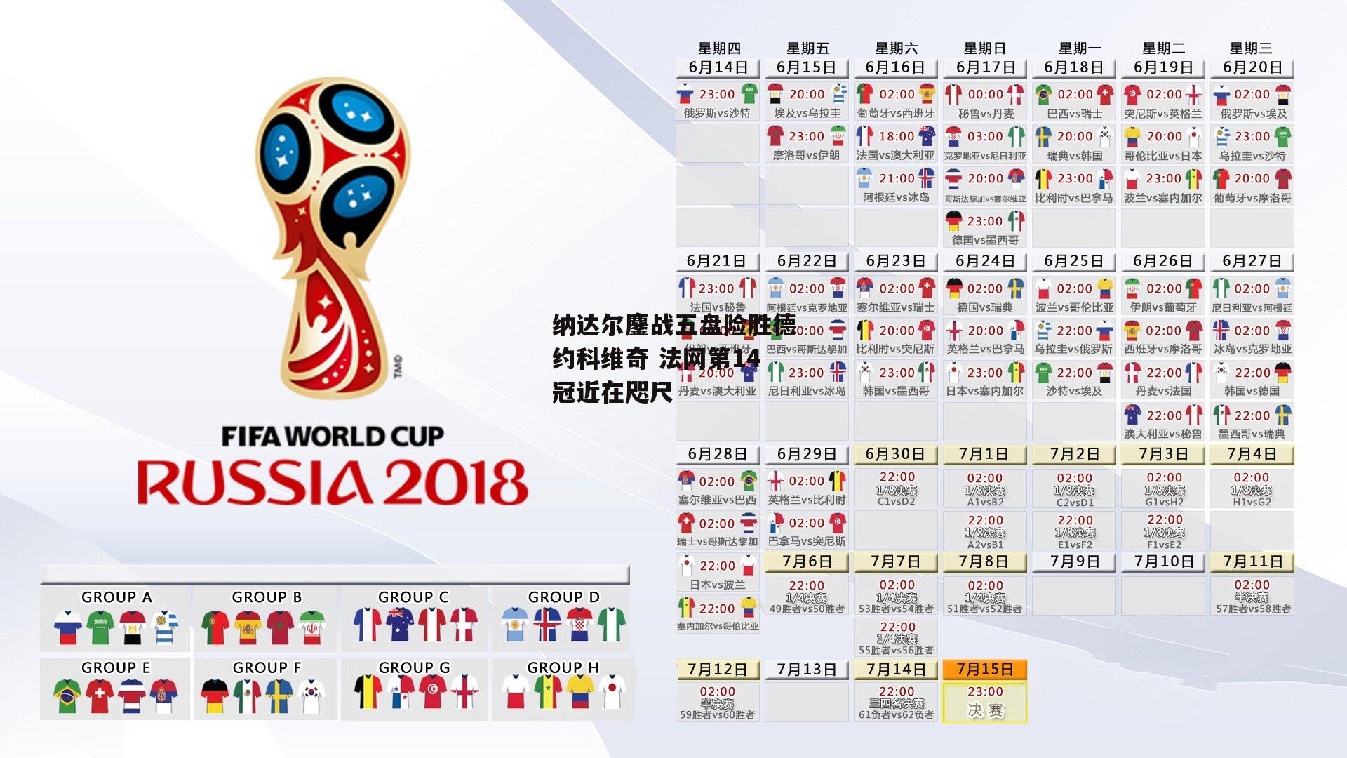 纳达尔鏖战五盘险胜德约科维奇 法网第14冠近在咫尺